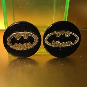 Handcrafted Batman refrigerator magnets set of 2
